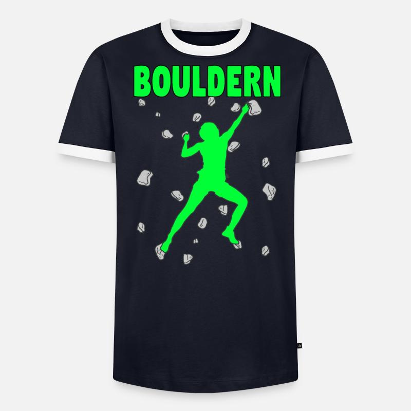 Bouldering Bouldering Climbing Boulderer Bouldering Men's Ringer Shirt