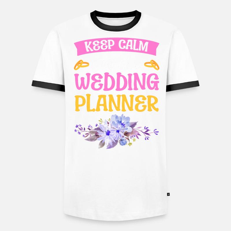 Keep Calm I'm The Wedding Planner Wedding Planner Männer Kontrast-T-Shirt