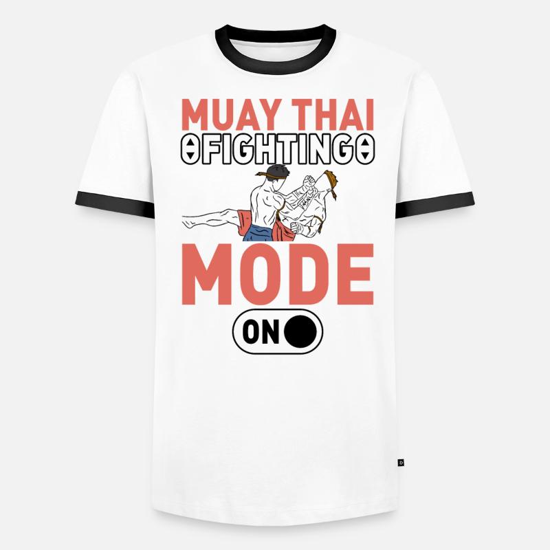 Mode de combat Muay Thai activé T-shirt contrasté Homme