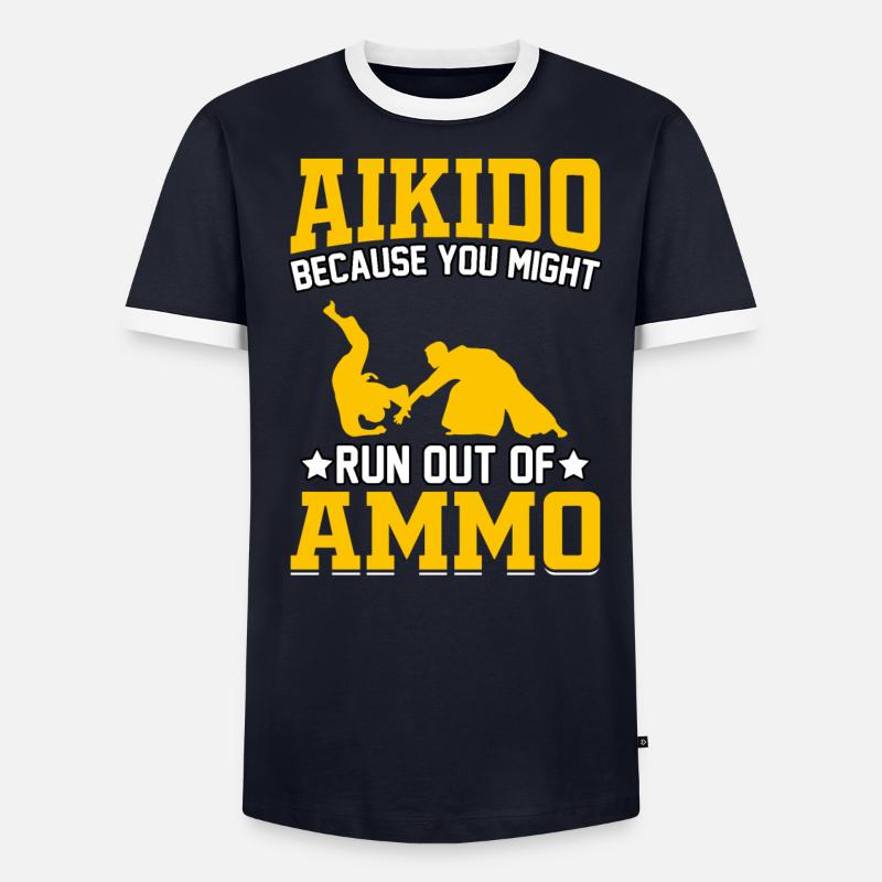 Aïkido parce que vous pourriez manquer de munitions T-shirt contrasté Homme