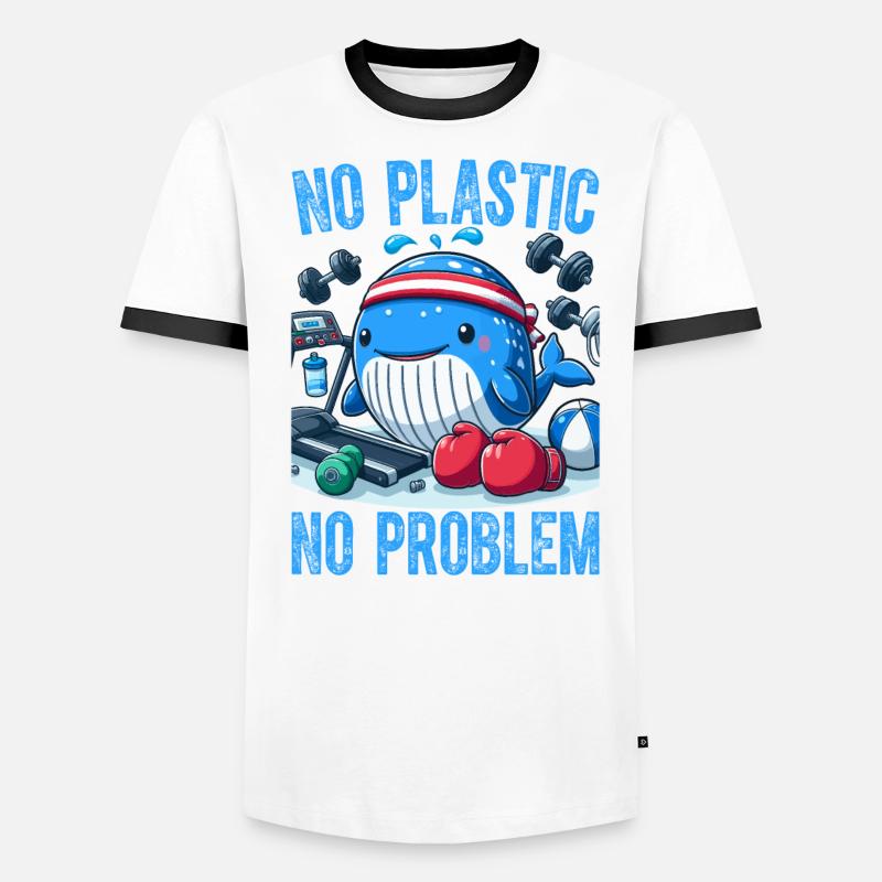 No Plastic No Problem Men's Ringer Shirt