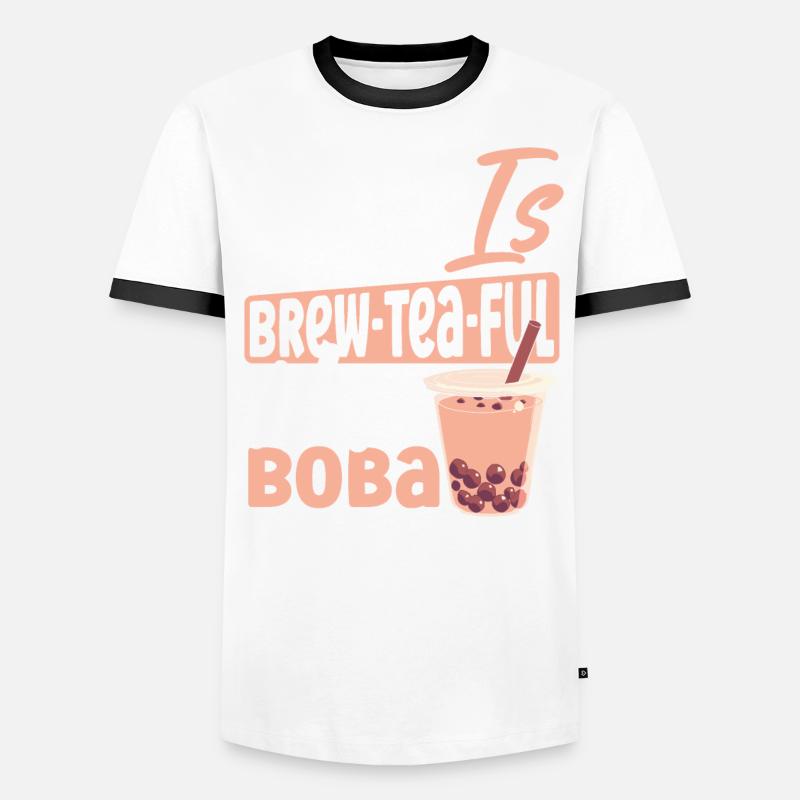 Chai Tea Latte Tapioca Perles T-shirt contrasté Homme