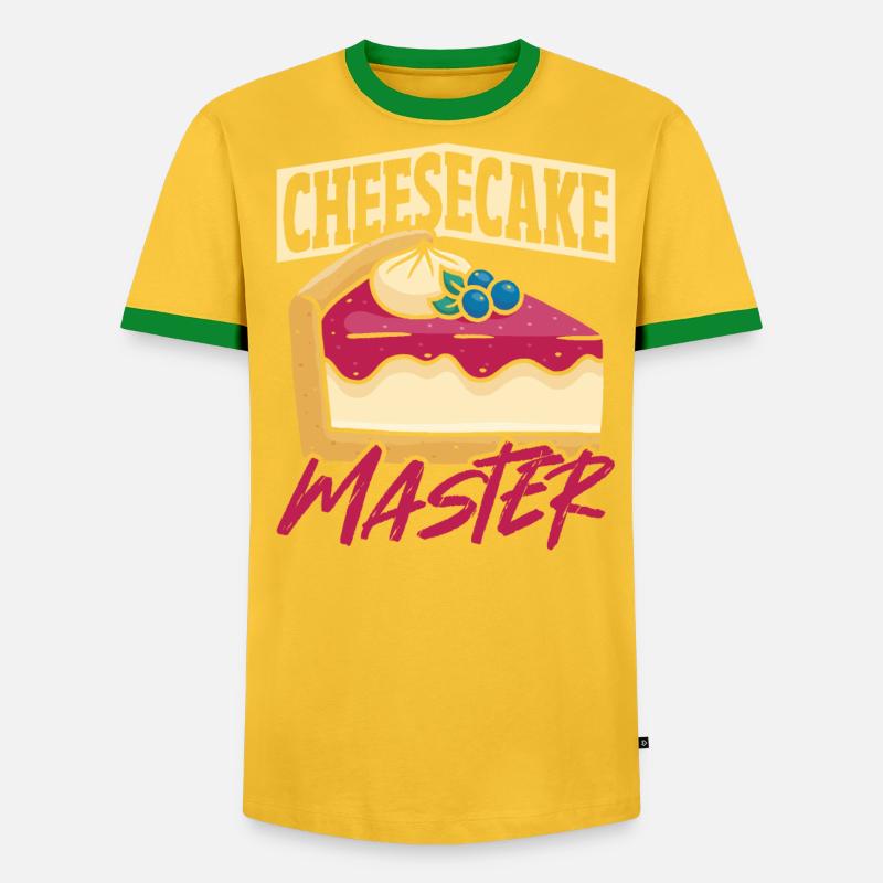 Cheese Eater Sweets Cheesecake - Men's Ringer Shirt - undefined