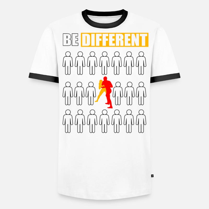 La lutte, c’est différent T-shirt contrasté Homme