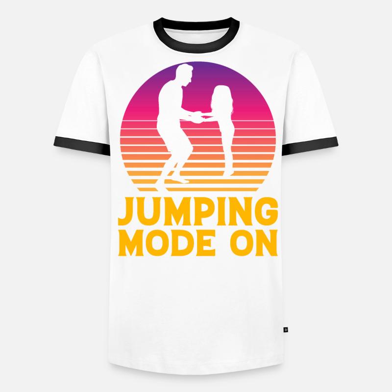 Mode Saut activé T-shirt contrasté Homme