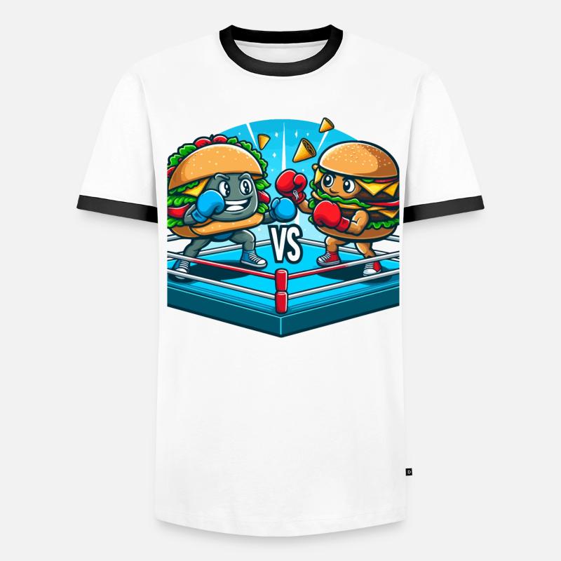 Hamburger de boxe T-shirt contrasté Homme