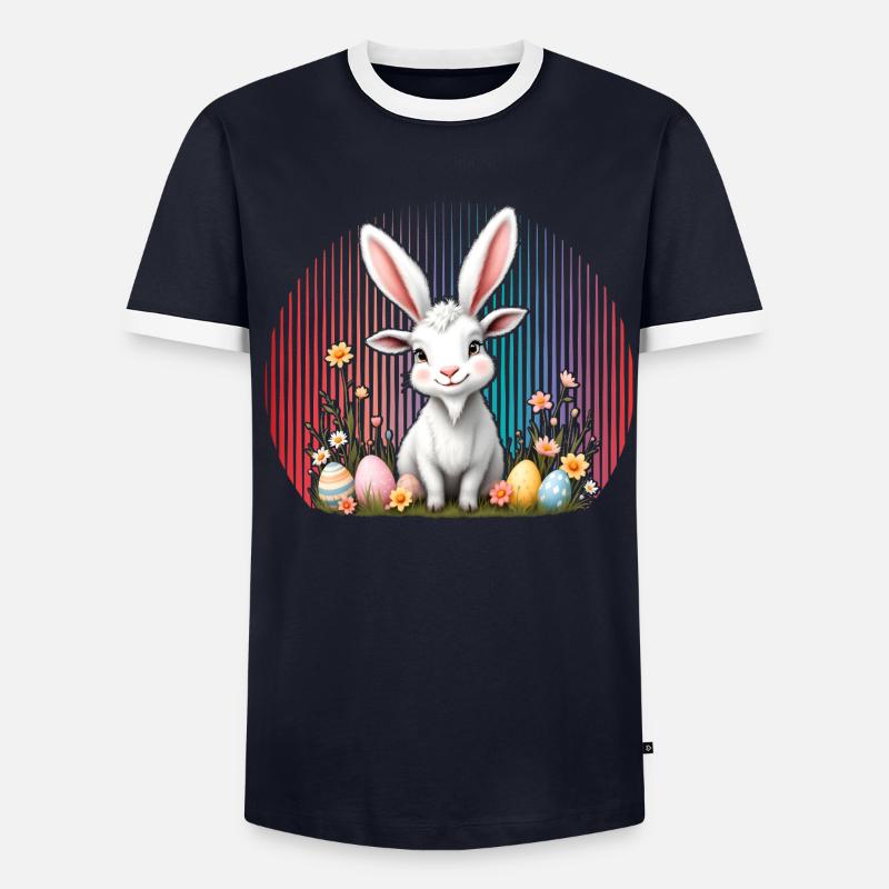 Ostern Männer Kontrast-T-Shirt