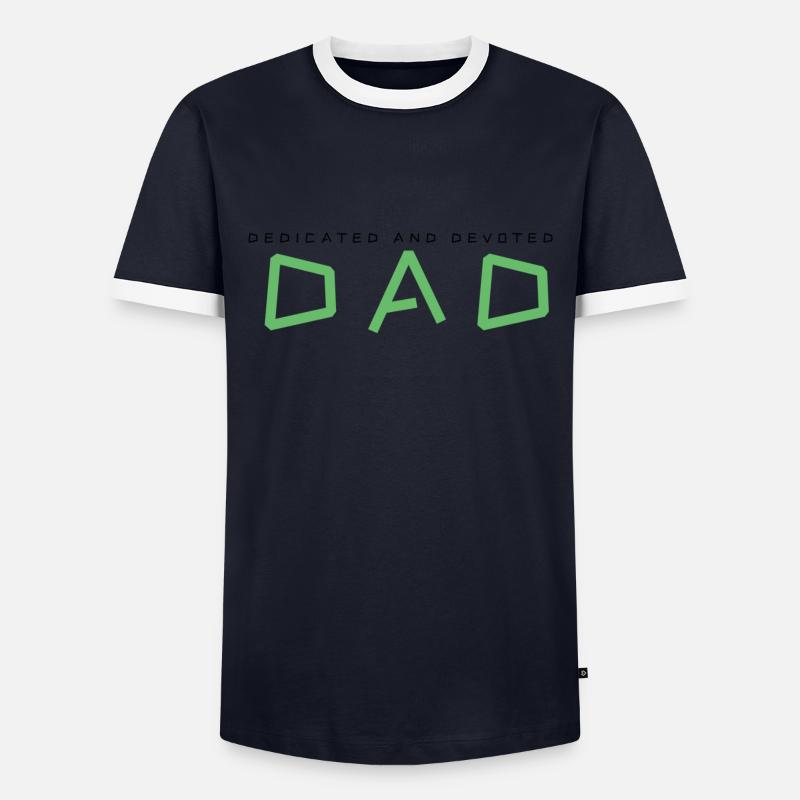 Papa Männer Kontrast-T-Shirt