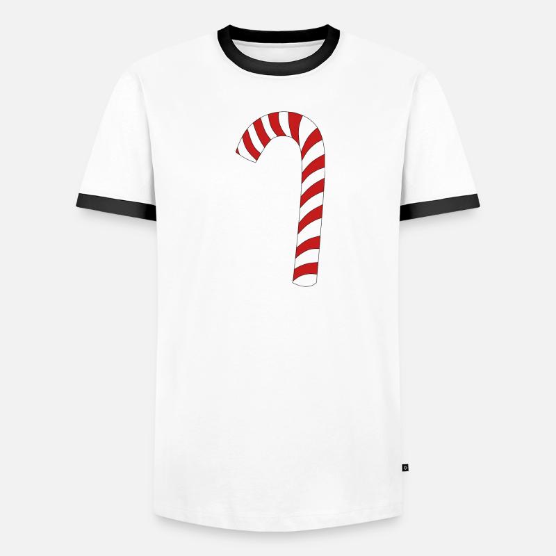 Candy Cane Men's Ringer Shirt