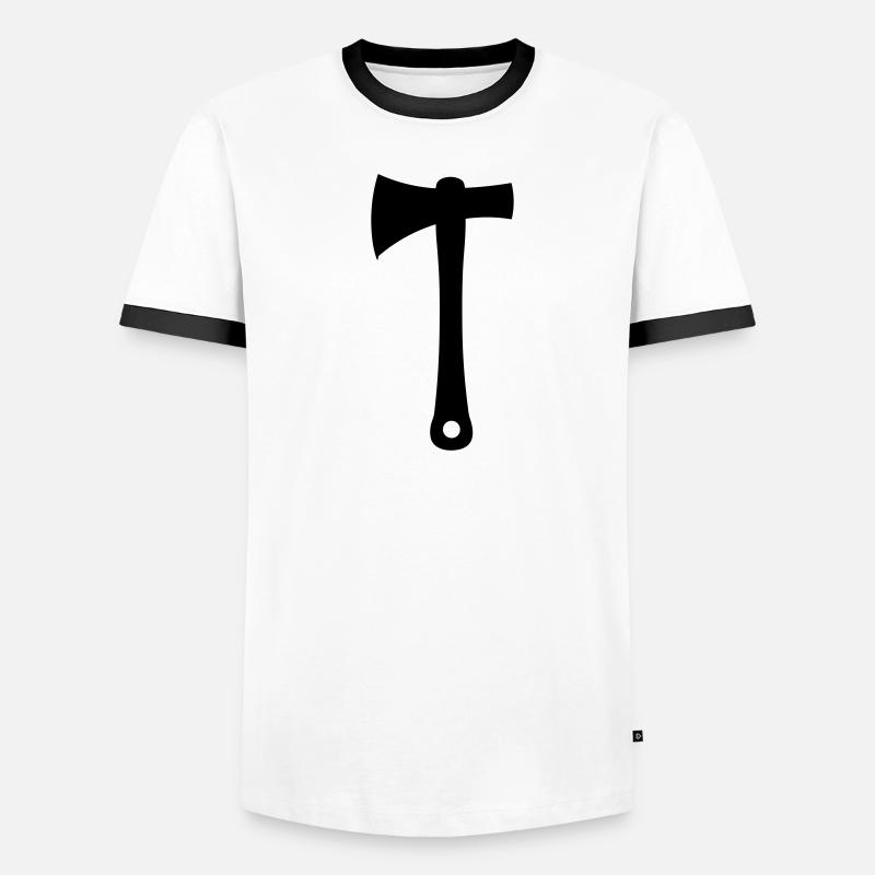 Axt Männer Kontrast-T-Shirt