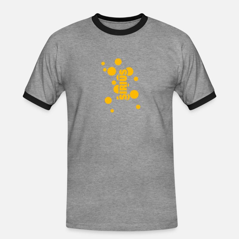 Name: Sirius - Men's Ringer Shirt - heather grey/black