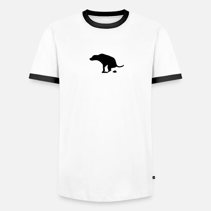 C’est un chien qui chie T-shirt contrasté Homme