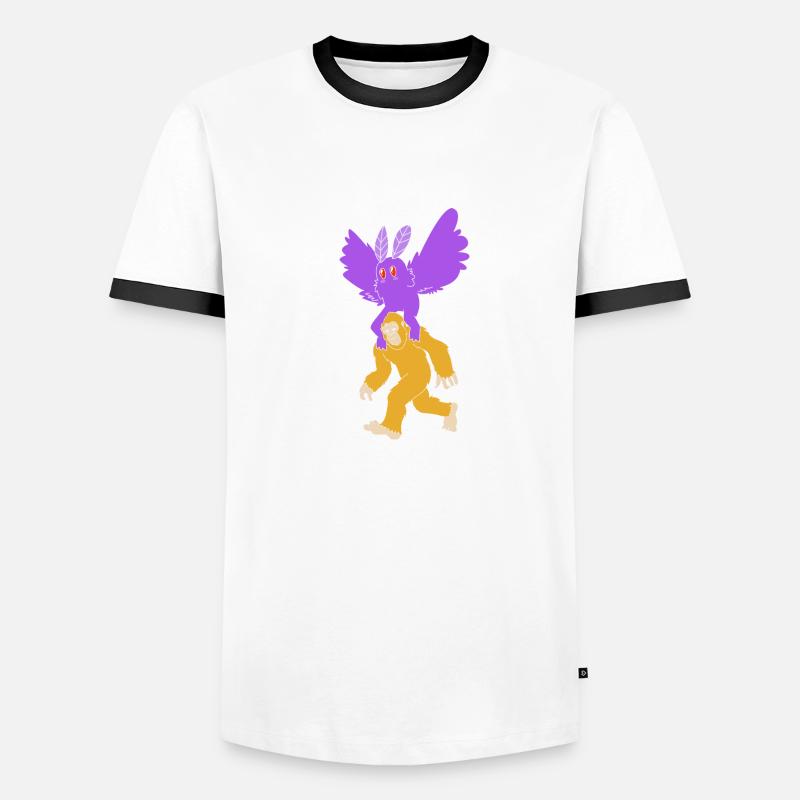 Mottenmann Männer Kontrast-T-Shirt