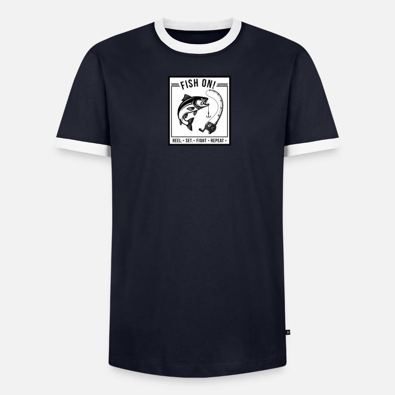 Fish On! Männer Kontrast-T-Shirt