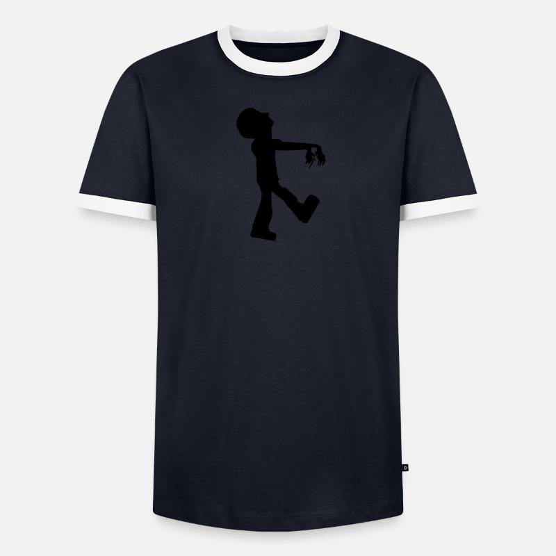 Zombie T-shirt contrasté Homme