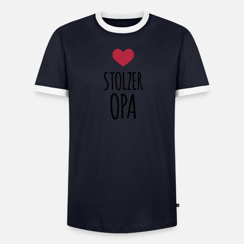 Stolzer Opa (dh) Männer Kontrast-T-Shirt