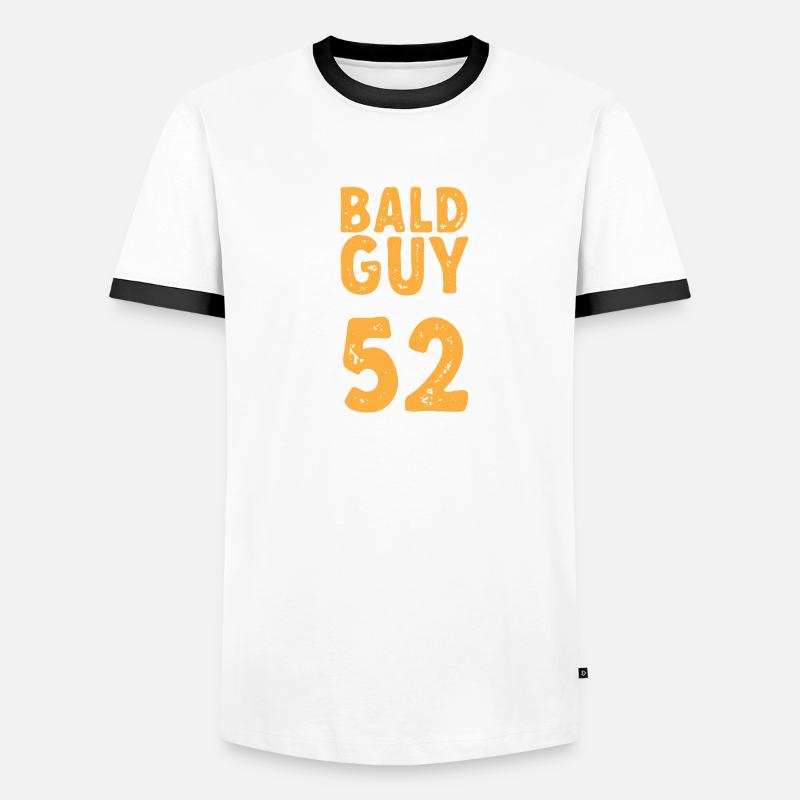 Bald Head Baldness Beard Bald Head Men's Ringer Shirt