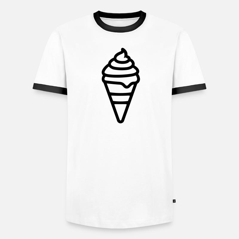 Eis Männer Kontrast-T-Shirt