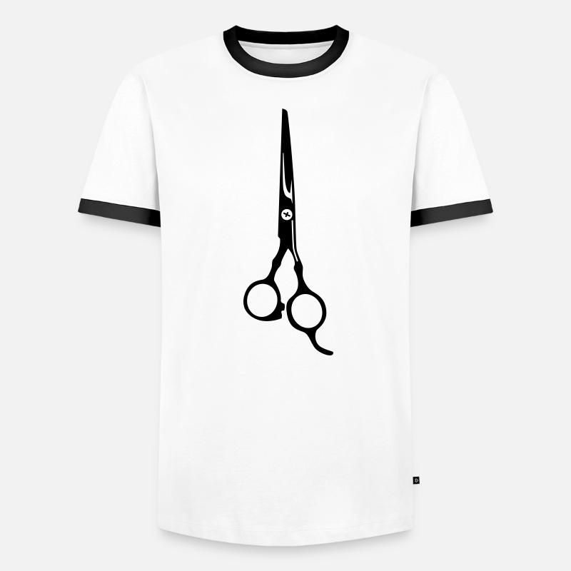 Icône Scissors Barber T-shirt contrasté Homme