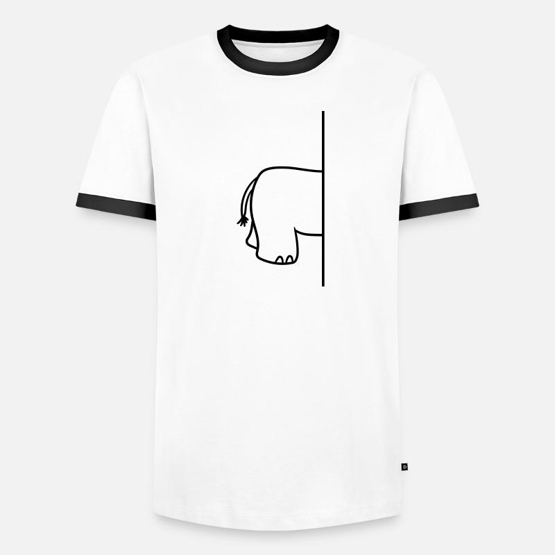 wand_halbes_getrennt_hinter_hinterteil_a Männer Kontrast-T-Shirt