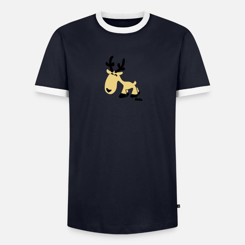 Rentier Rudi (c) T-shirt contrasté Homme