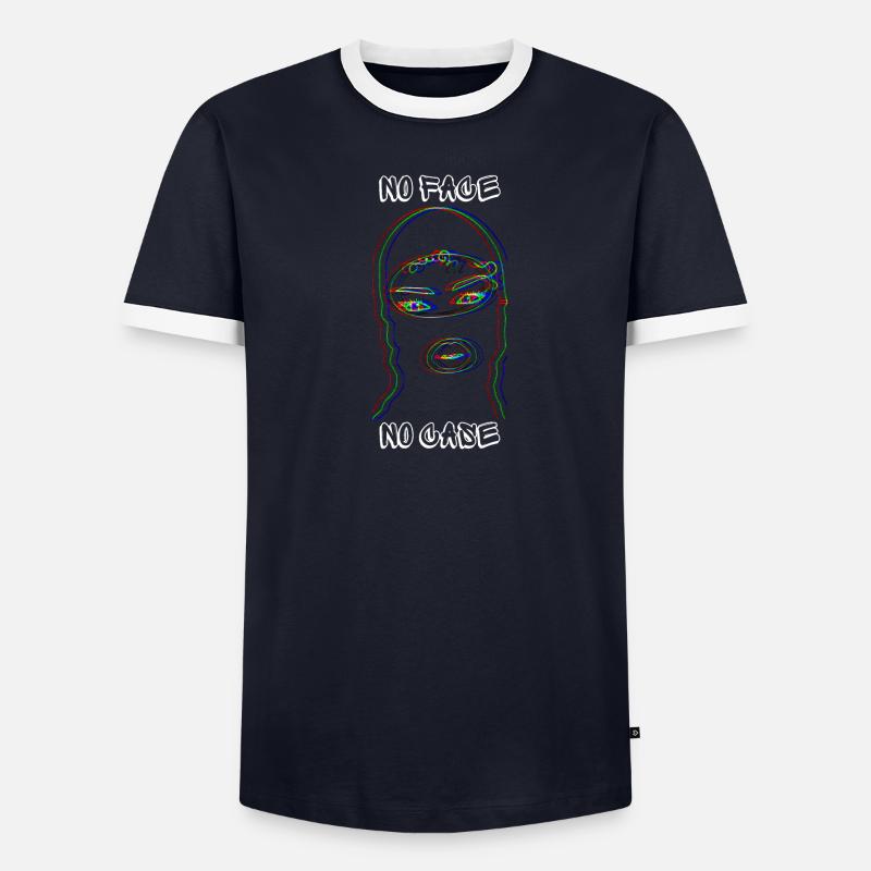 Kein Gesicht kein Problem Männer Kontrast-T-Shirt