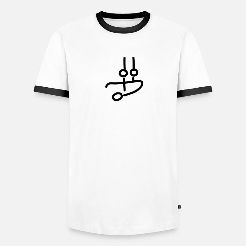 iYpsilon Turner Ringe Männer Kontrast-T-Shirt