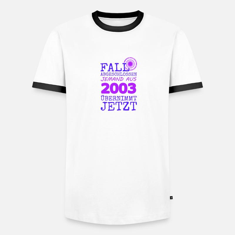 Fall 2003 Männer Kontrast-T-Shirt