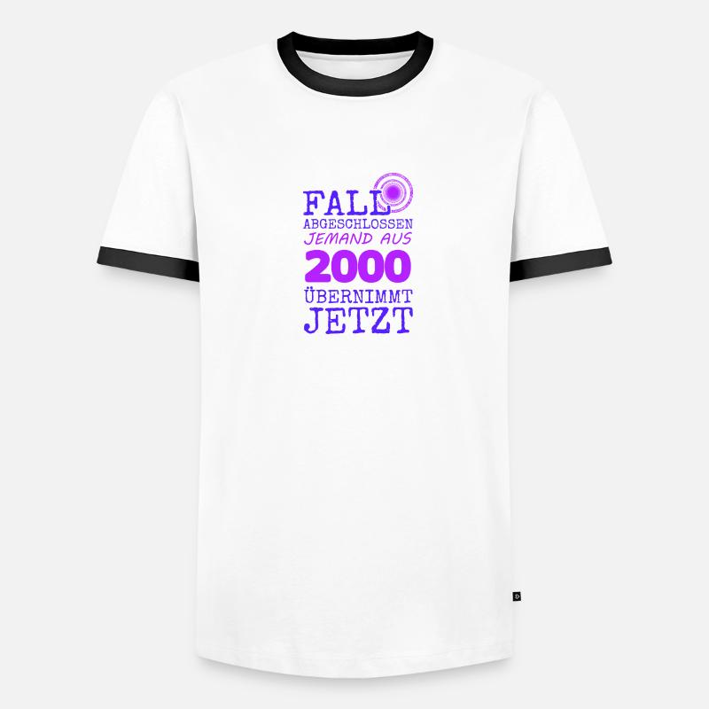 2000 2000 Männer Kontrast-T-Shirt