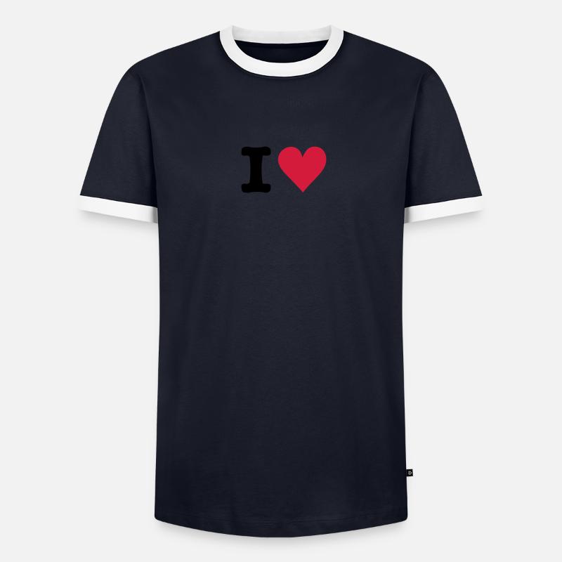 I - HEART T-shirt contrasté Homme