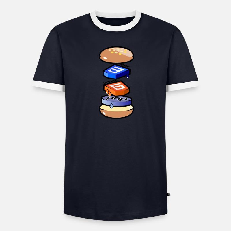 Programmeur informatique en Html, Css et Php T-shirt contrasté Homme