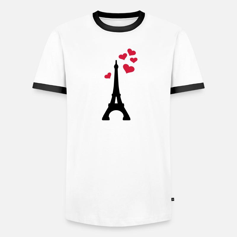 Tour Eiffel Paris T-shirt contrasté Homme