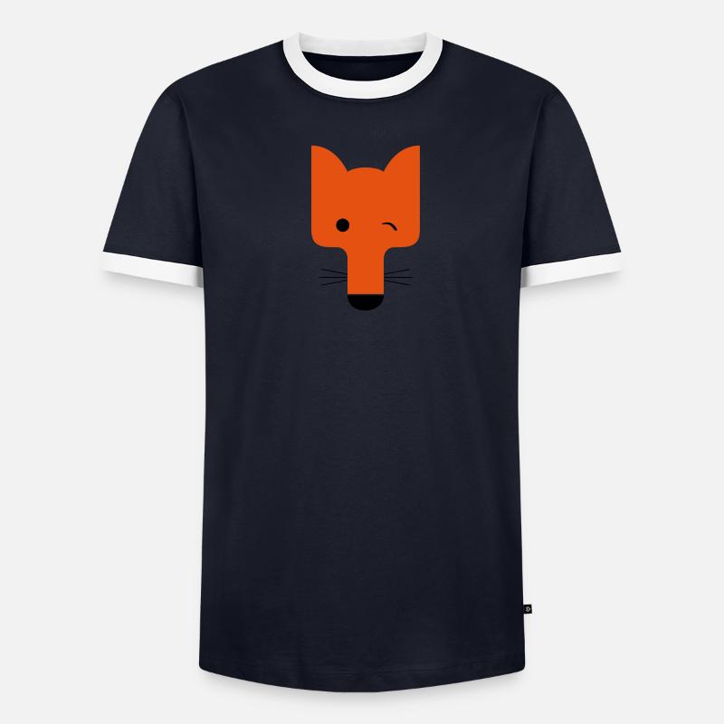 Fox blinking Men's Ringer Shirt