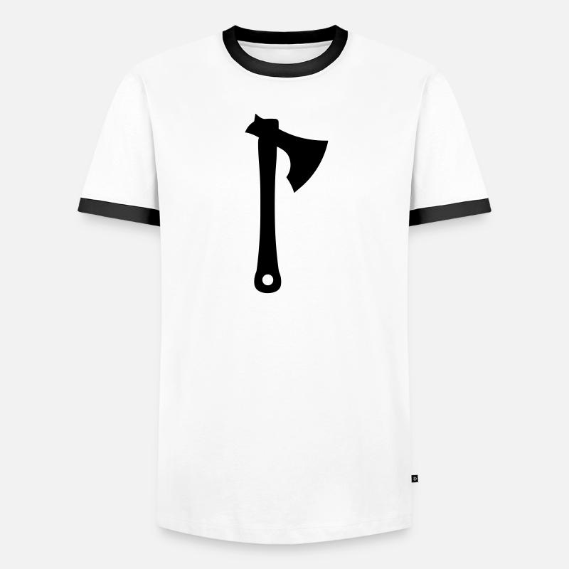 Axt Männer Kontrast-T-Shirt