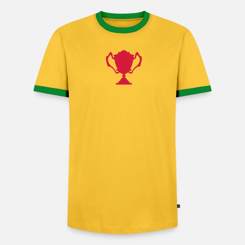 Cup-Trophäe Trophäe Trophäe Sport3 - Männer Kontrast-T-Shirt - Grau meliert/Schwarz