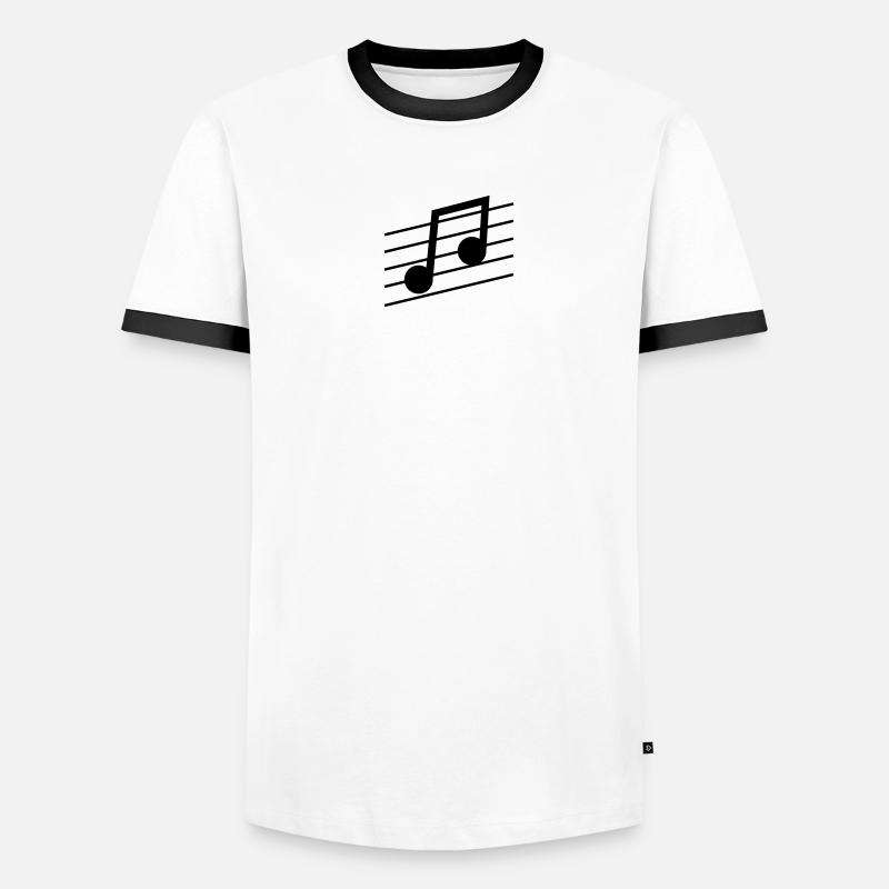Musiknote Männer Kontrast-T-Shirt