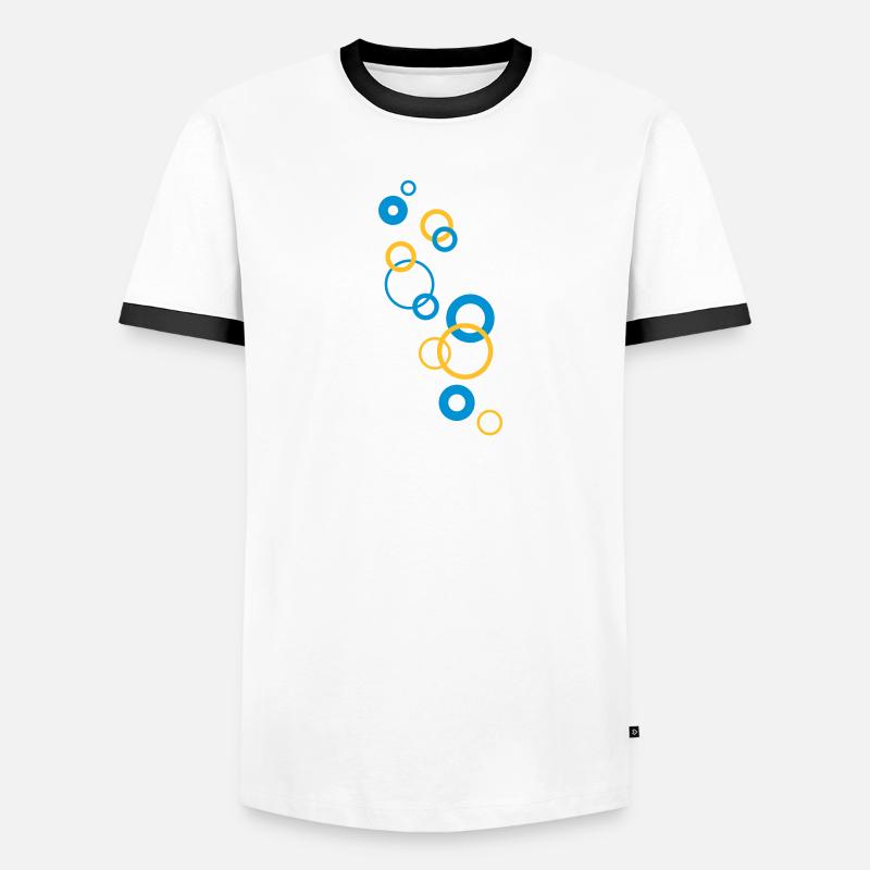 bubbles Männer Kontrast-T-Shirt