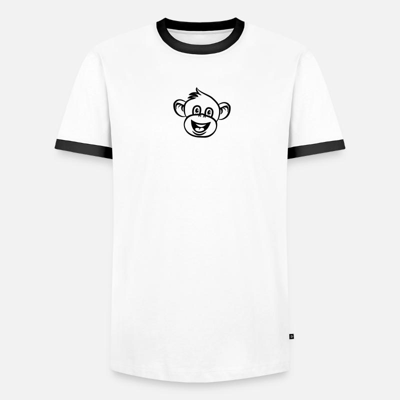 monkey funny love Men's Ringer Shirt
