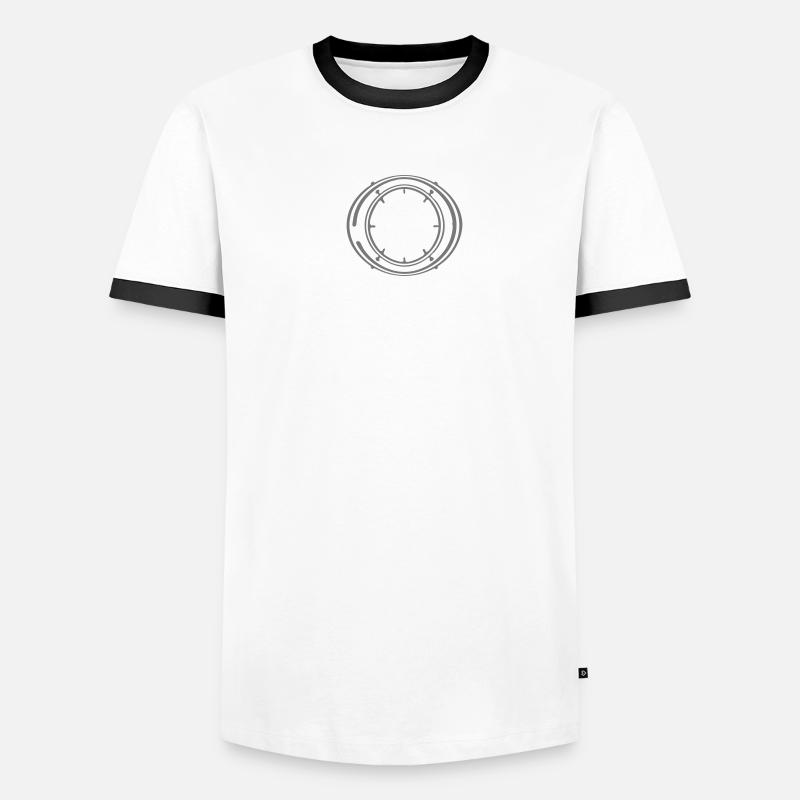 technology line connection microchip datentechnik Men's Ringer Shirt