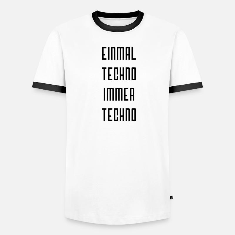 einmaltechno Männer Kontrast-T-Shirt