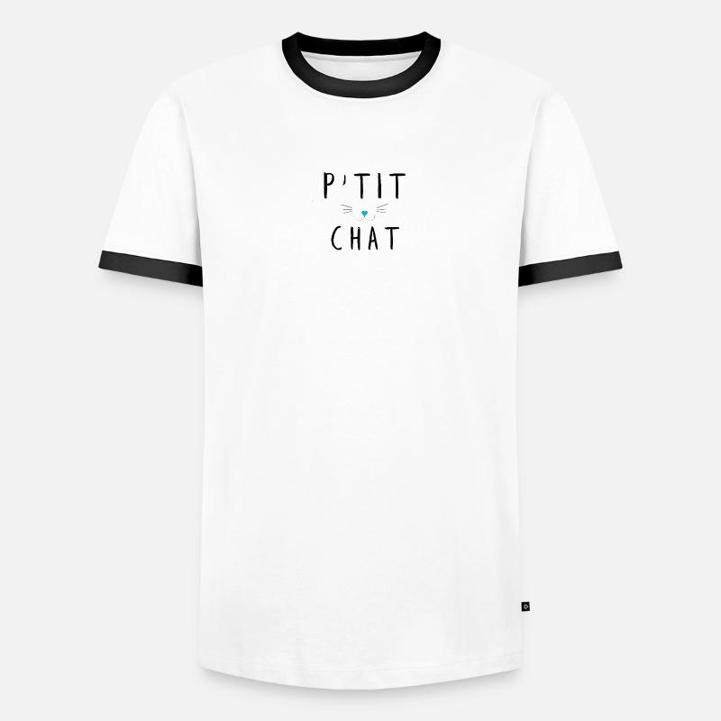 P'tit chat 4 T-shirt contrasté Homme