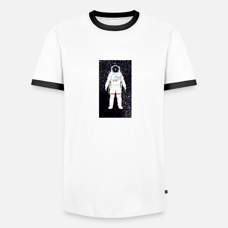 Floating astronaut space image Men's Ringer Shirt