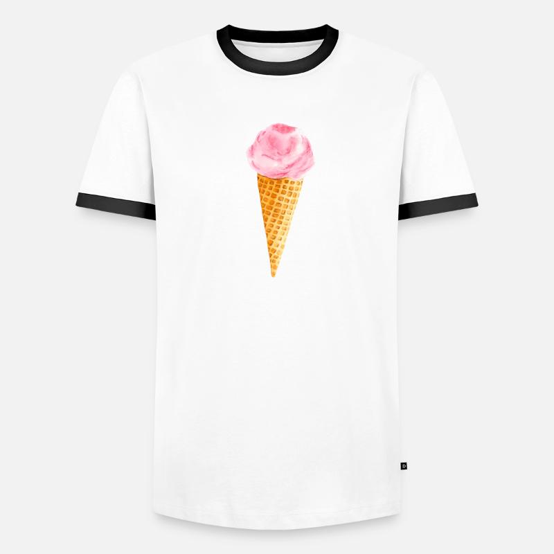 Cornet de glace T-shirt contrasté Homme
