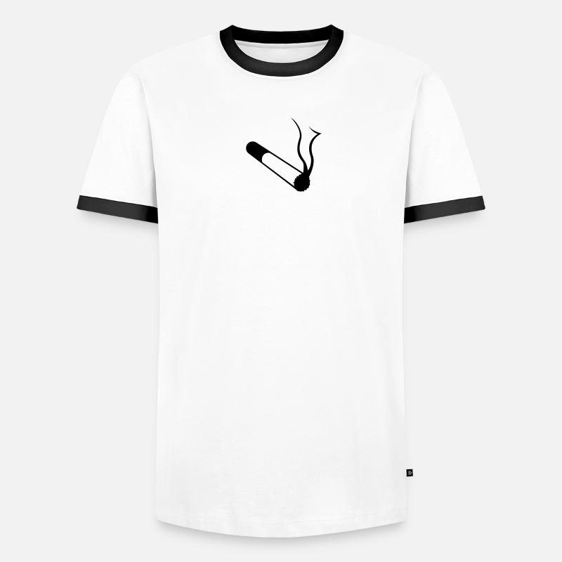 zigarrette Männer Kontrast-T-Shirt