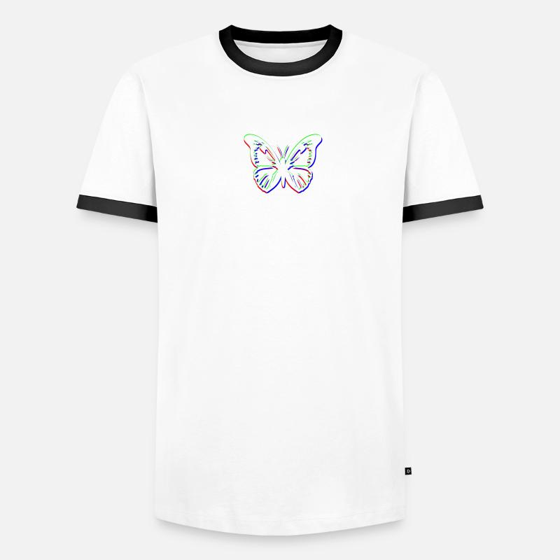 Papillon RVB T-shirt contrasté Homme