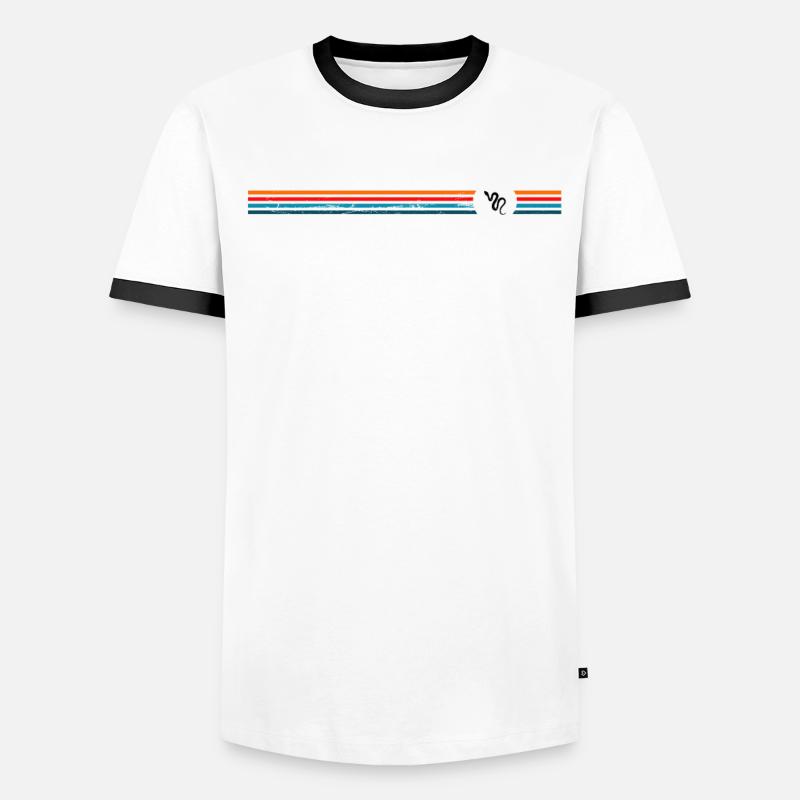 Snake Retro Reptile Python Idée cadeau T-shirt contrasté Homme