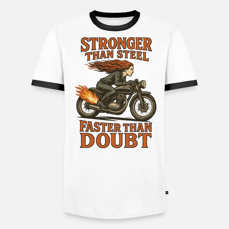 Plus fort que l’acier, plus rapide que le doute T-shirt contrasté Homme