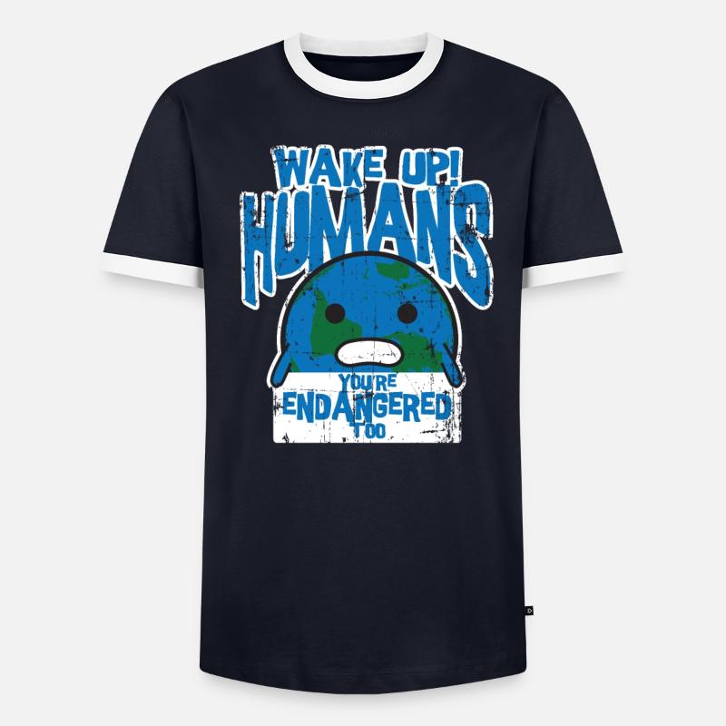 Klimawandel Männer Kontrast-T-Shirt