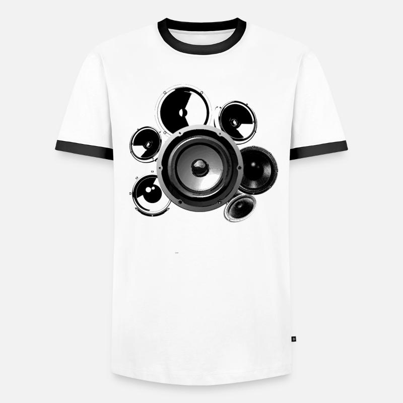 Enceinte Dark Techno EDM T-shirt contrasté Homme