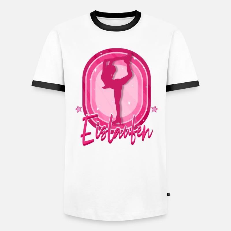 Eislaufen Männer Kontrast-T-Shirt